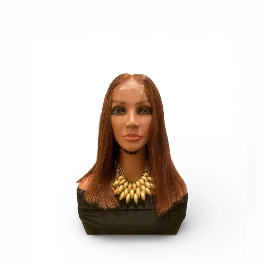 BC295 Human hair straight 2x6 Hd lace closure wig 14”